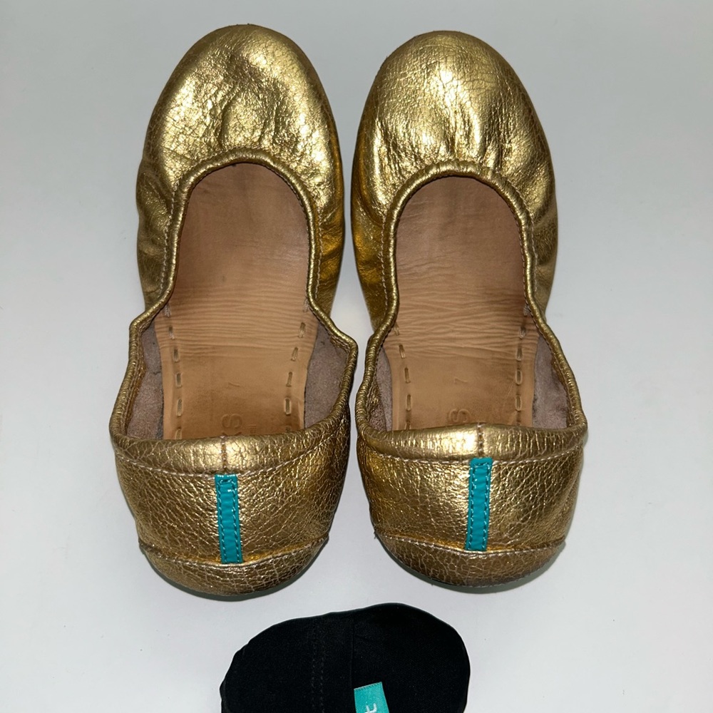 Golden Glitz Gold Tieks size 7